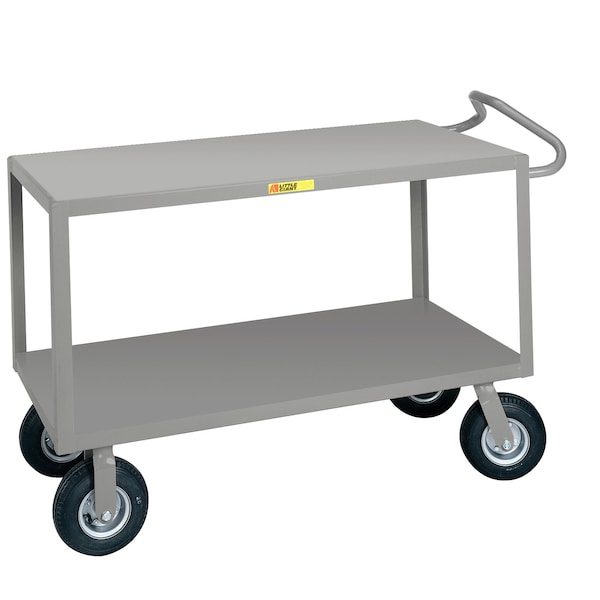 Ergonomic Handle, Non-Slip Vinyl Matting, Flush Shelves, 1200 lbs. Capacity, 24" x 36" Shelf